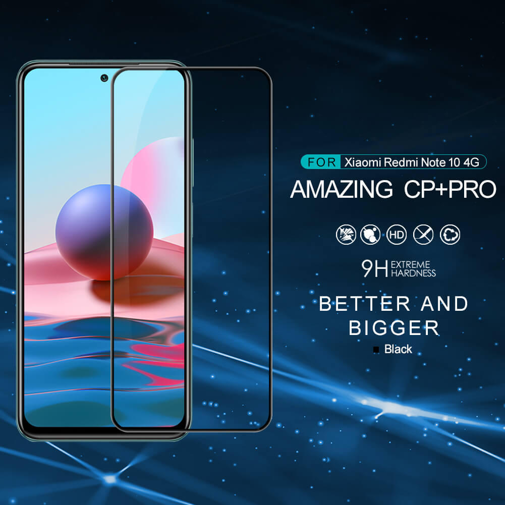 Nillkin Amazing CP+ Pro tempered glass screen protector for Xiaomi Redmi Note 10 4G (Global), Redmi Note 10S (India)