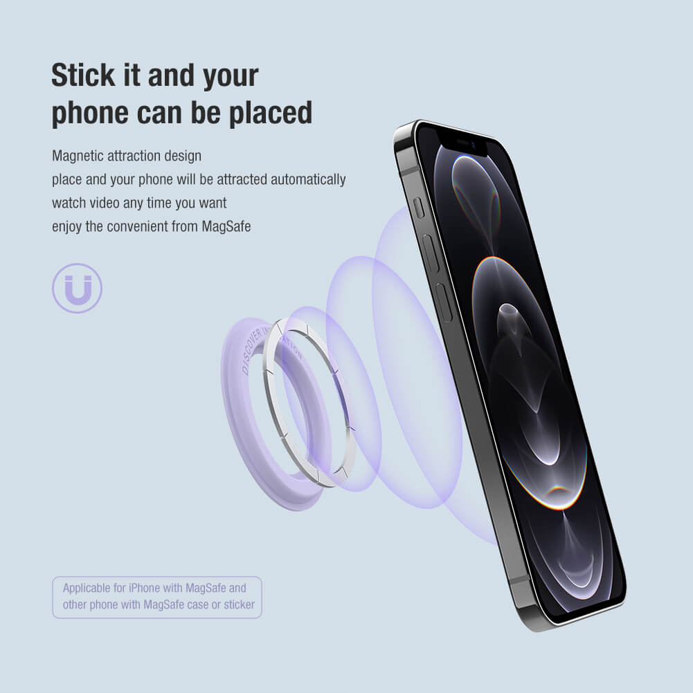  Nillkin 2 Pack SnapLink Magnetic Sticker for Phone,Magnetic  Phone Holder Tag for Samsung for Google Pixel 7 Pro/7/6 for iPhone 11 Wall  Bedroom Phone Stand for Car Mobile Phone Cradle Magnet-Black 