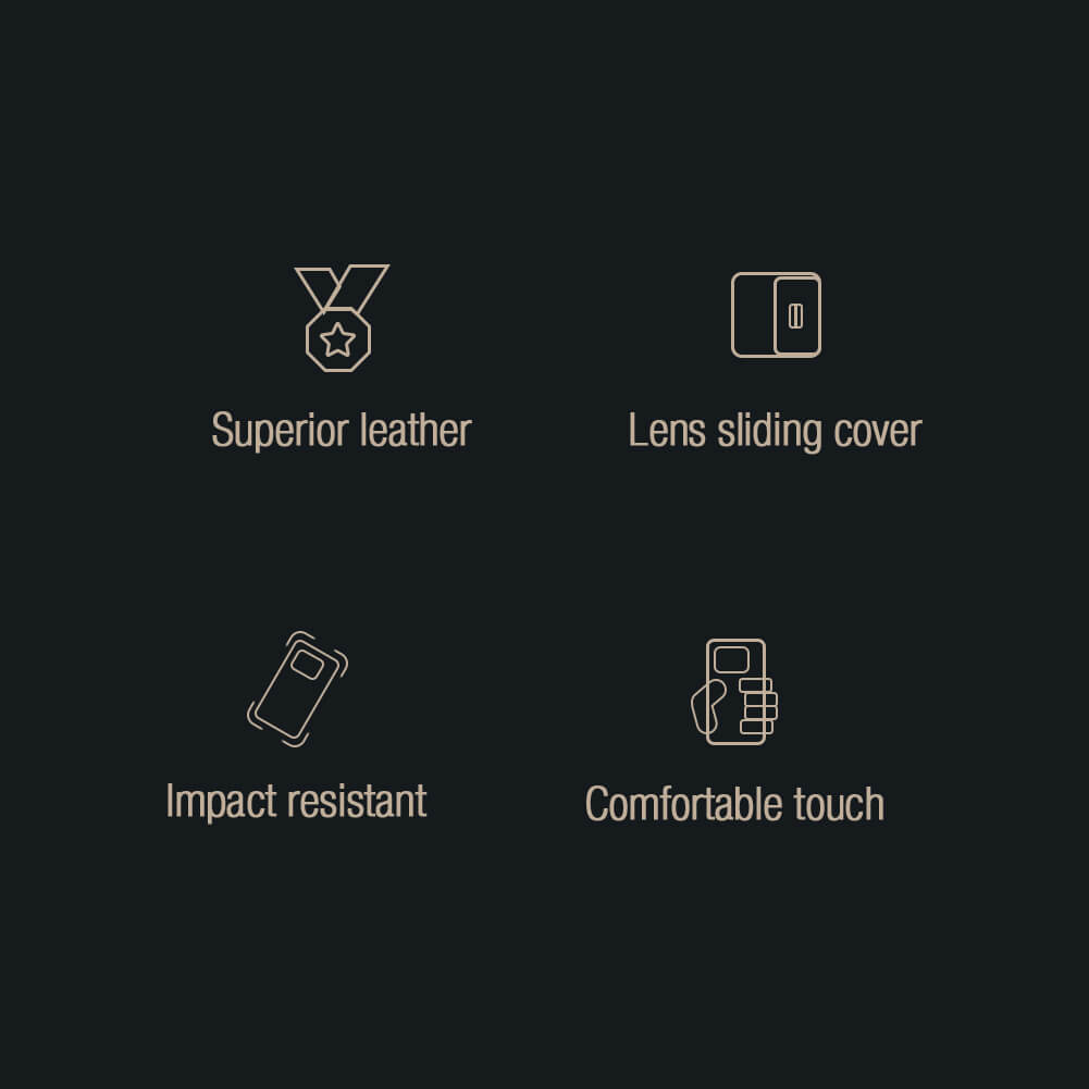 Nillkin Qin Pro Plain Leather + Cloth case for Samsung Galaxy S22 Ultra