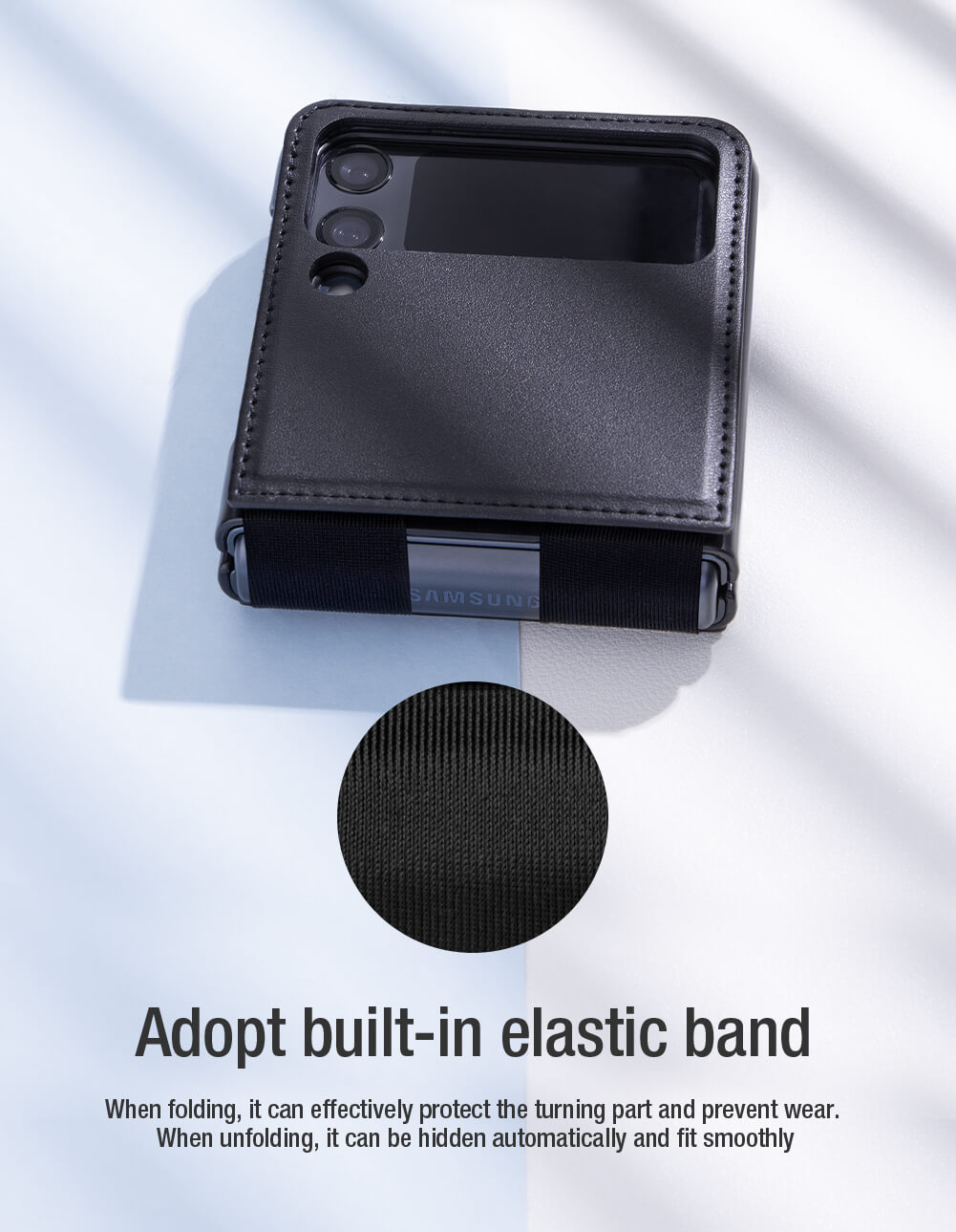 Nillkin Qin Vegan leather case for Samsung Galaxy Z Flip4 5G (Z Flip 4 5G)