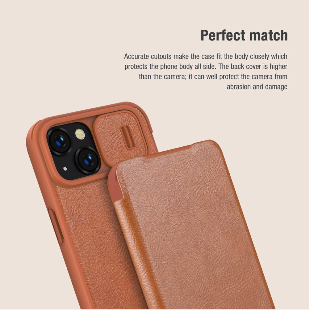 ConnectPoint Leather Iphone 14 Plus 6.7, Flip Cover, Ultra Slim Clear View  Standing Cover Flip Case For Iphone 14 Plus 6.7- Gold, Gold