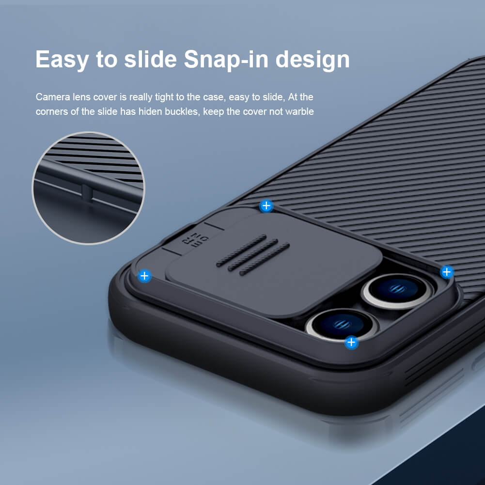 Nillkin Para Apple iPhone 14 Pro Max/14Pro/Plus Camshield PC TPU Protege A  Lente De Câmera Deslizante Anti-Impacto Capa Dura Traseira Do Telefone