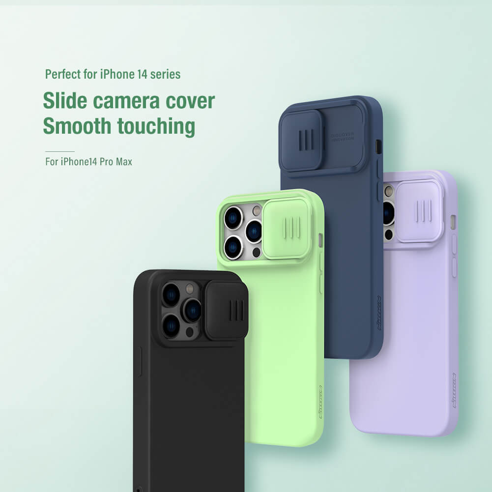 ALLNEEDS Silicon Back Cover For iPhone 14 Pro Max - GREEN (Inside Fiber  Cloth, Smooth Matte Finish