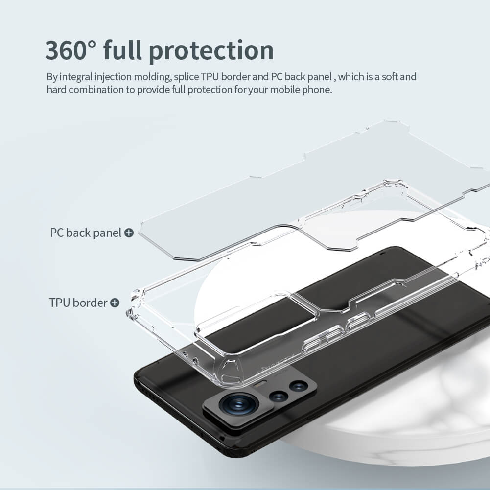 Funda de silicona Xiaomi 12T - Nillkin Nature Pro - Transparente