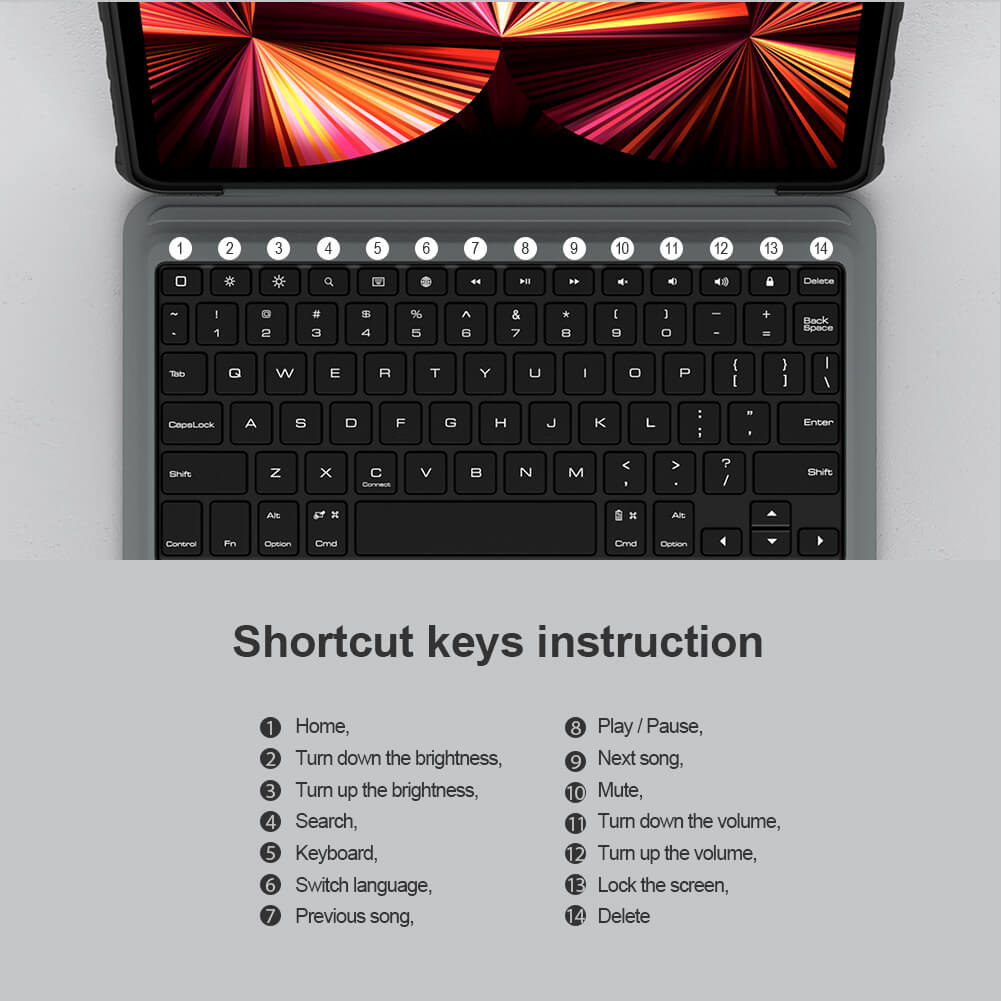 Nillkin New Combo Keyboard Case for Apple iPad Air (2022), Air 5 