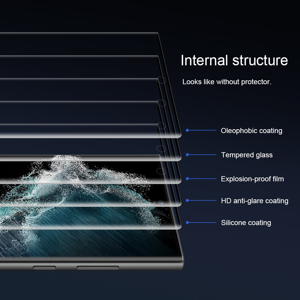 Mica De Cristal Templado Para Samsung S22/s23 Ultra (4 Pzs)