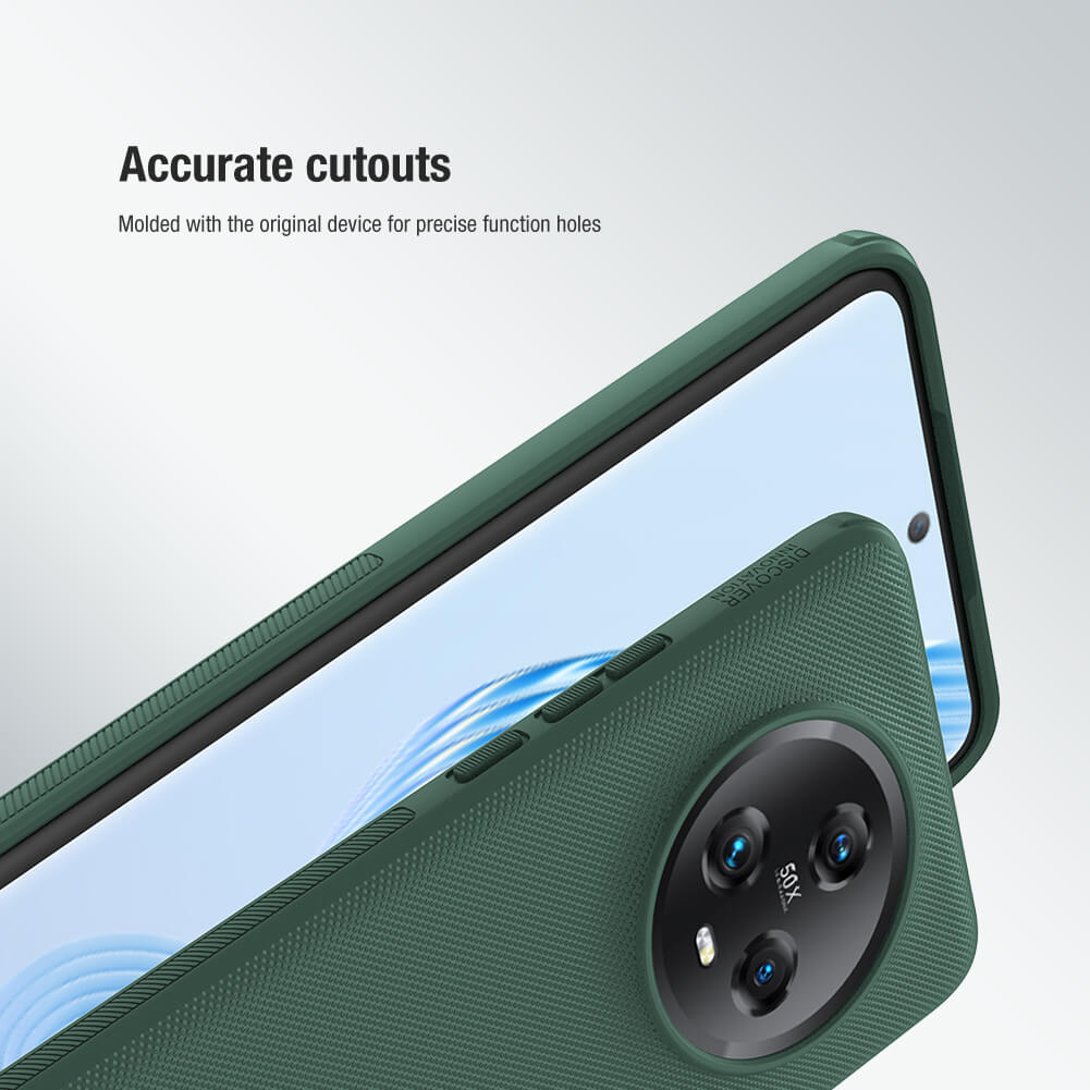 BORYA Cover per Honor Magic 5 Lite 5G (Magic5 Lite), Ultra Sottile Antiurto Morbida Silicone TPU Bumper Custodia, Colorato Gradiente Antigraffio Vetro Temperato Case, Blu-Rosso