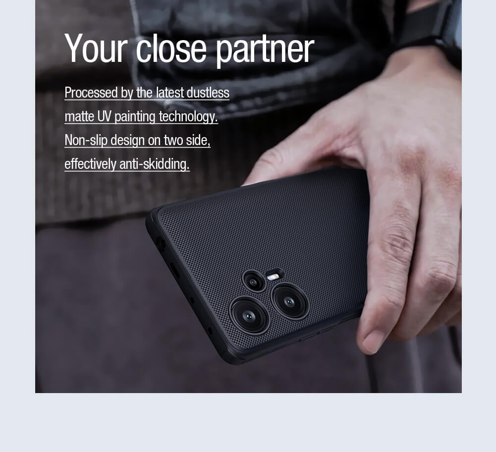 Nillkin CamShield Pro Series Custodia Cover Progettato Per Xiaomi Redmi Note 12 Pro Plus 5G - Nero