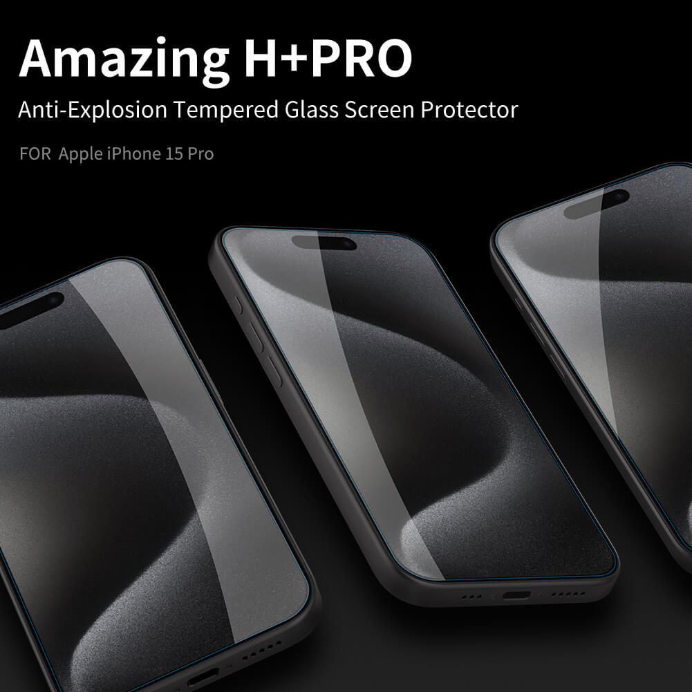 iPhone 15 Pro Max Tempered Glass Screen Protector Glass