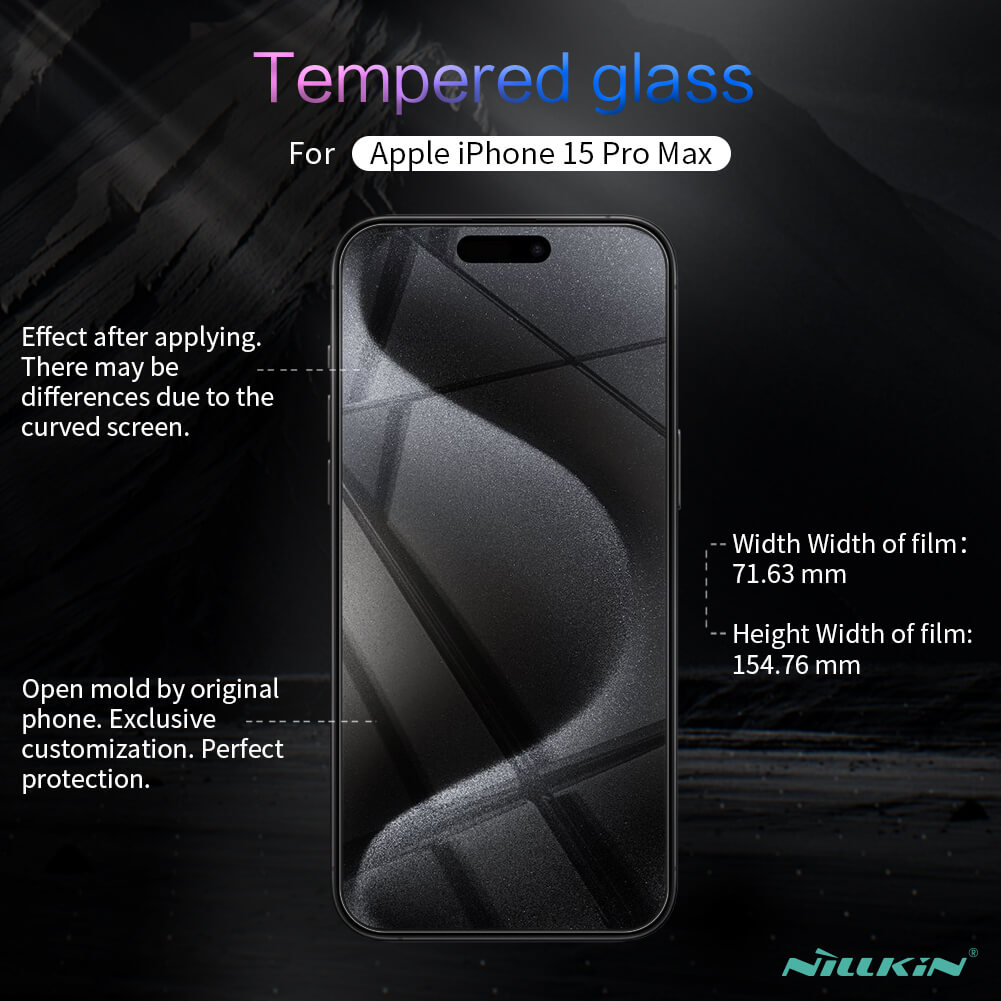 For iPhone 15 Pro NILLKIN CP+Pro Explosion-proof Tempered Glass Film, ZA