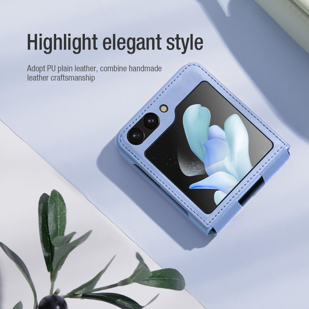 Nillkin Qin Vegan leather case for Samsung Galaxy Z Flip5 (Z Flip 5)