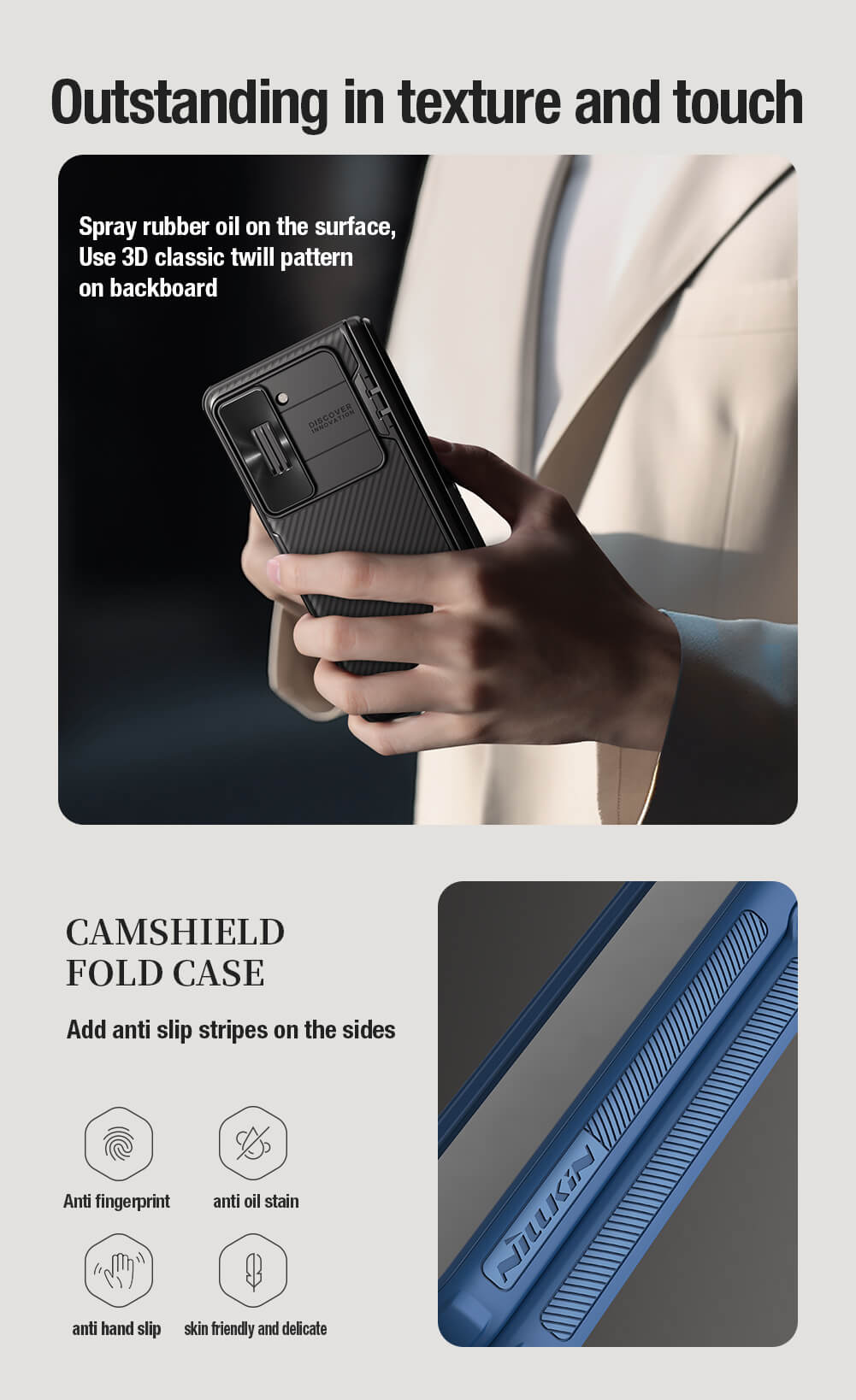 Nillkin Camshield Fold Bracket Version Camera protective cover case for Samsung Galaxy Fold5 (Fold 5)