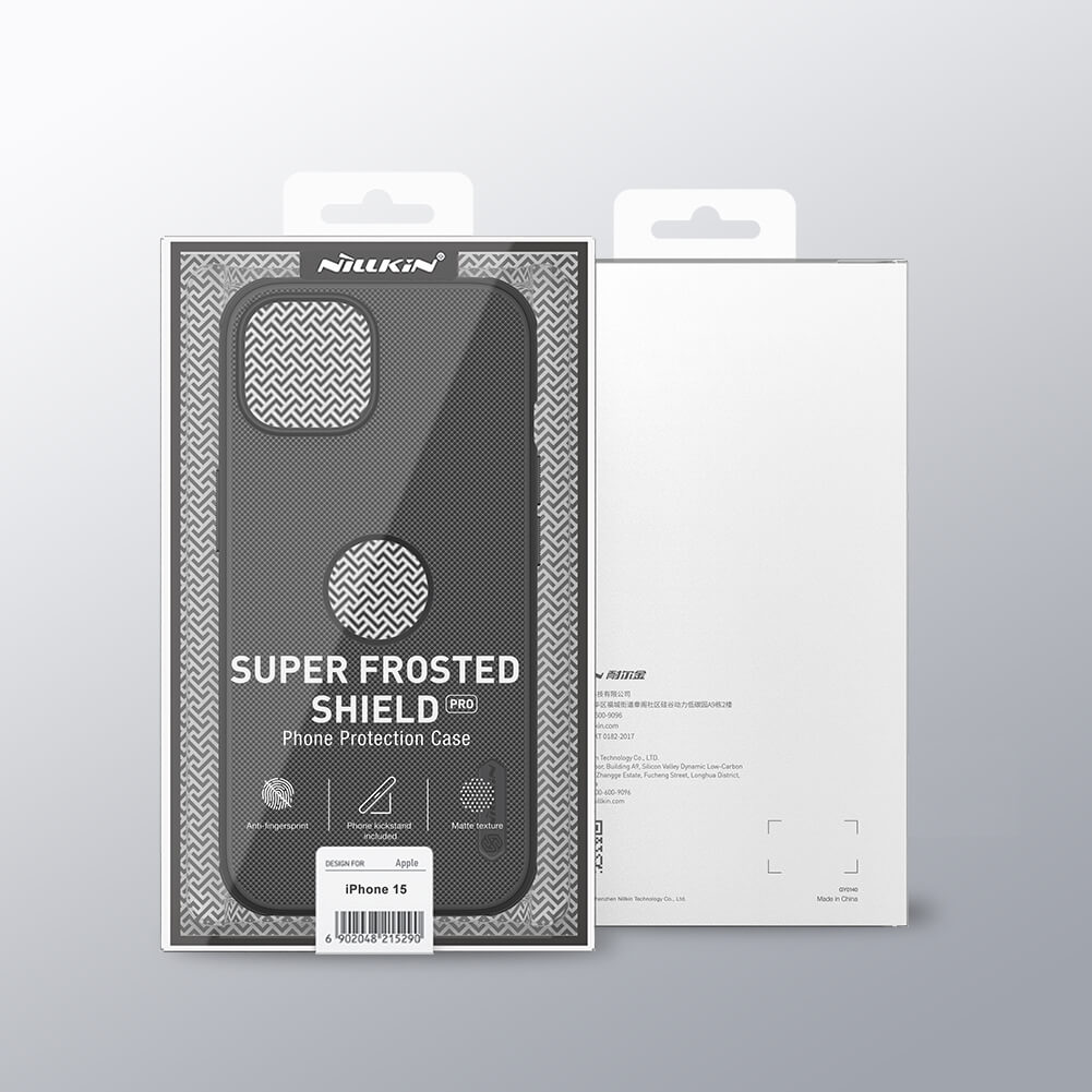 Nillkin Super Frosted Shield Pro Matte cover case for Apple iPhone 15 6.1 (2023) (with LOGO cutout)