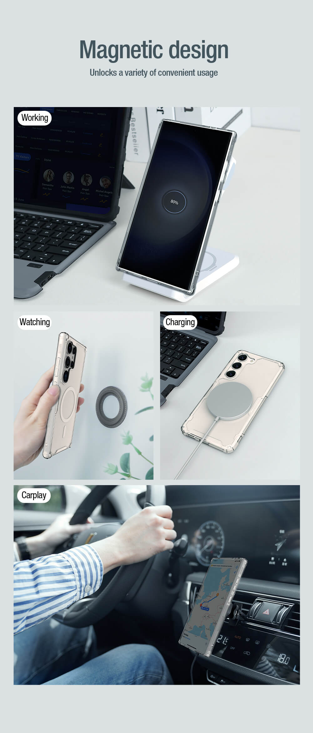 Nillkin Nature TPU Pro Magnetic case for Samsung Galaxy S24 Ultra