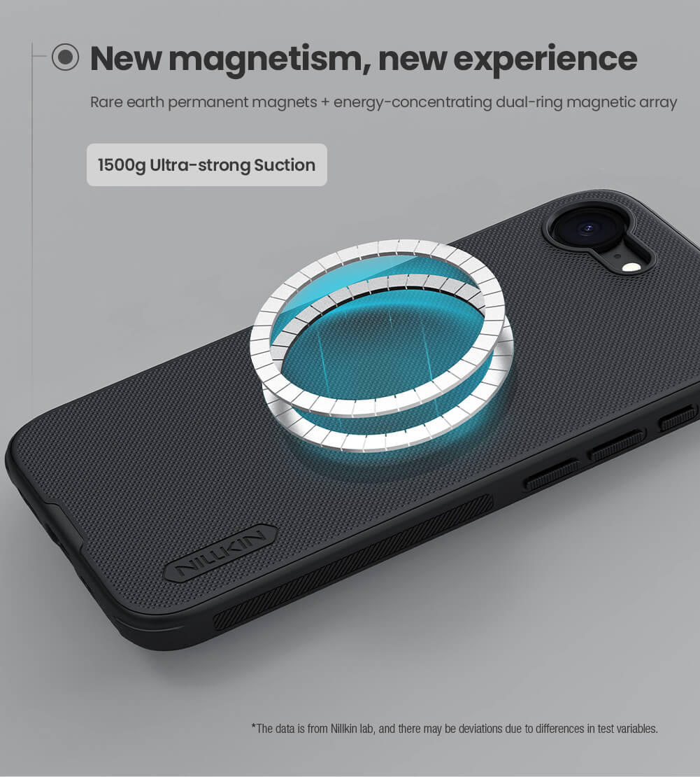 Nillkin Super Frosted Shield Pro Magnetic Matte cover case for Apple iPhone 16e (iPhone SE 2025, iPhone SE 4) (MagSafe function)