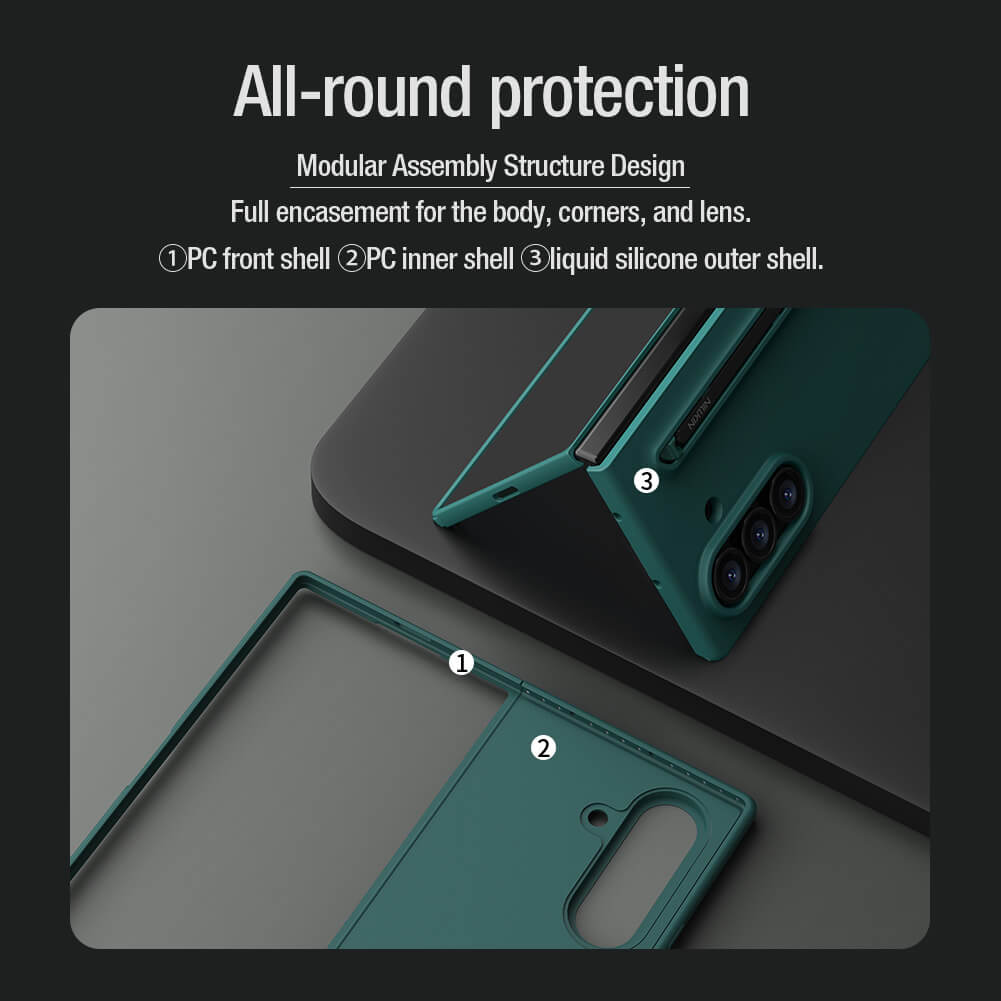 Nillkin Flex Pure Fold S-Pen Version protective cover case for Samsung Galaxy Z Fold7 (Fold 7 5G)