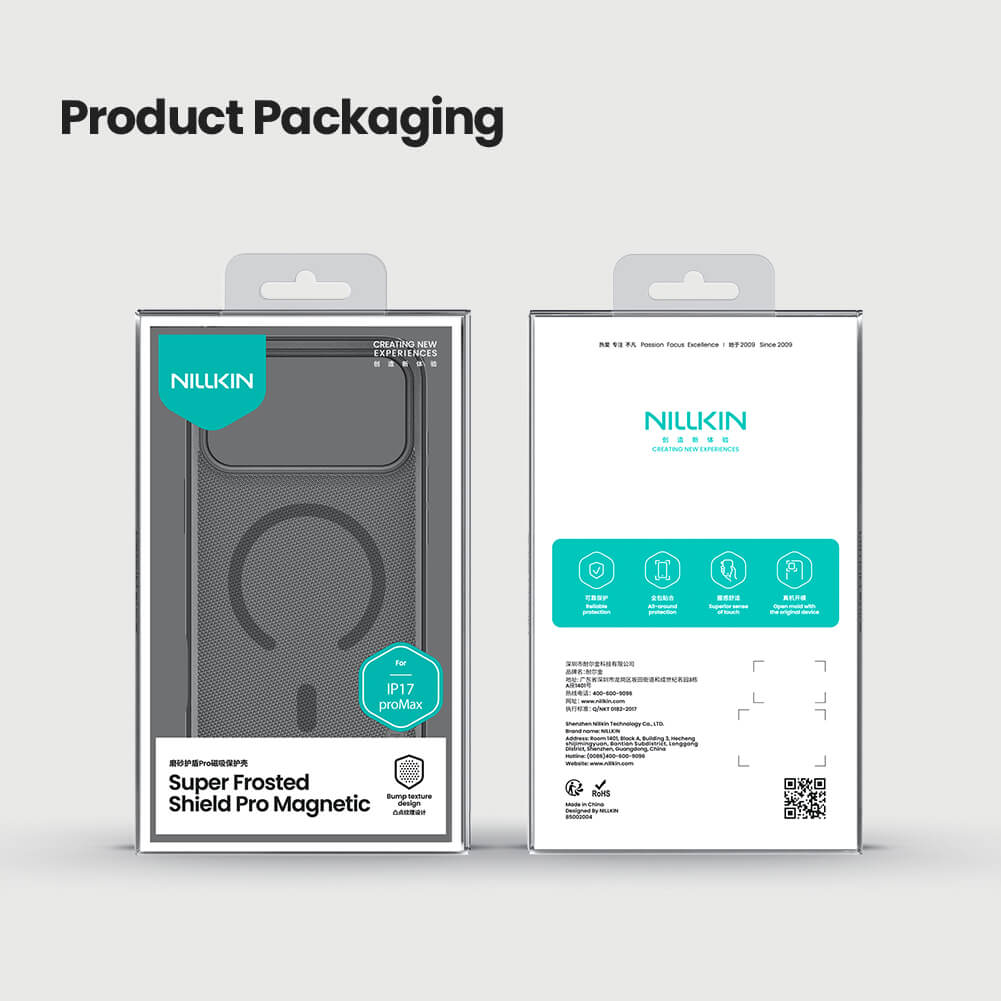 Nillkin Super Frosted Shield Pro Magnetic MagSafe Matte cover case Clear version for Apple iPhone 17 Pro Max 6.9 (2025)
