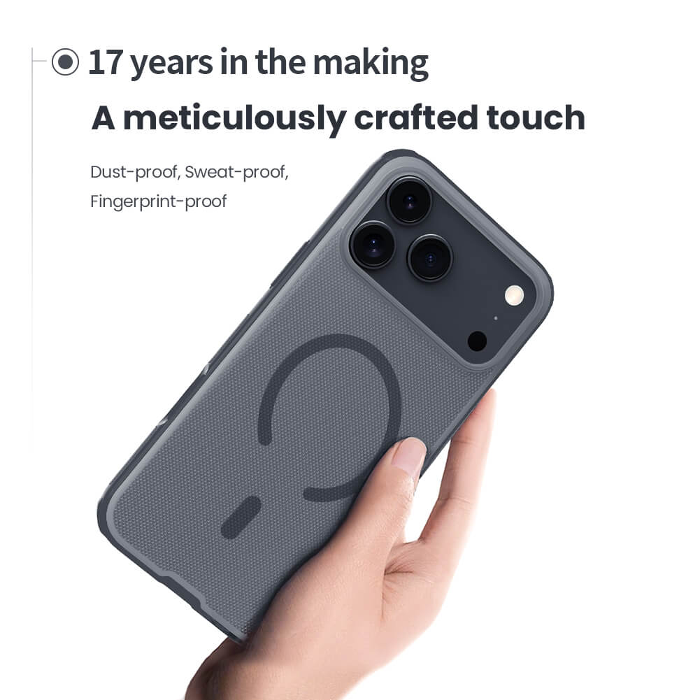 Nillkin Super Frosted Shield Pro Magnetic MagSafe Matte cover case Clear version for Apple iPhone 17 Pro Max 6.9 (2025)