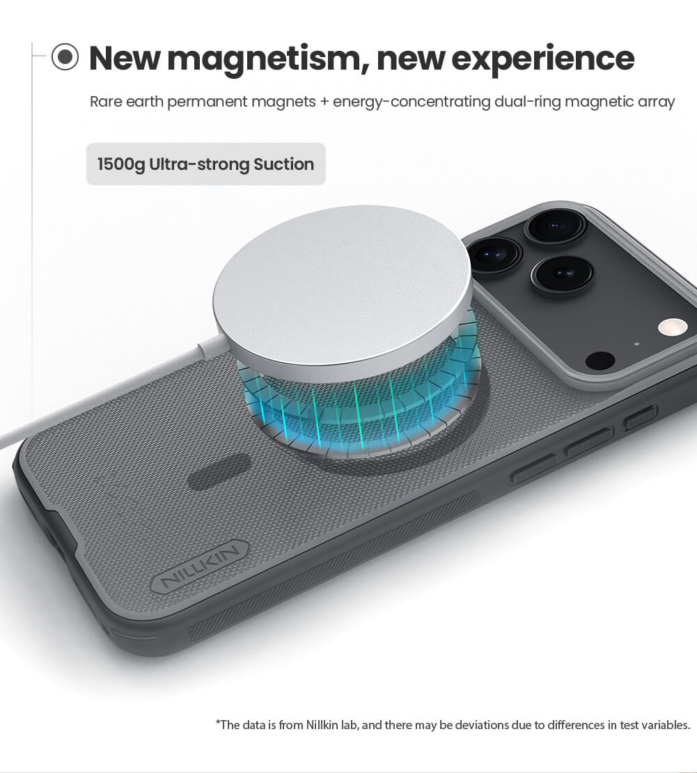 Nillkin Super Frosted Shield Pro Magnetic MagSafe Matte cover case Clear version for Apple iPhone 17 Pro Max 6.9 (2025)