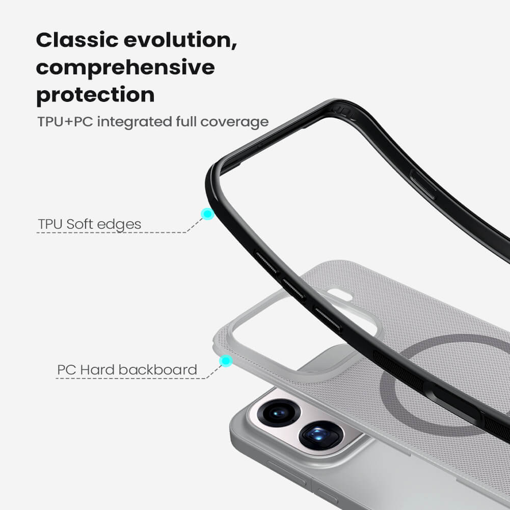 Nillkin Super Frosted Shield Prop Series beschermhoes ontworpen voor OPPO Find N3 - zwart