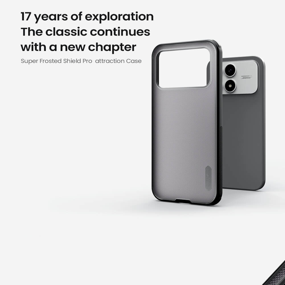 Nillkin Super Frosted Shield Pro Matte cover case Clear version for Xiaomi Redmi K90, Xiaomi Poco F8 Pro