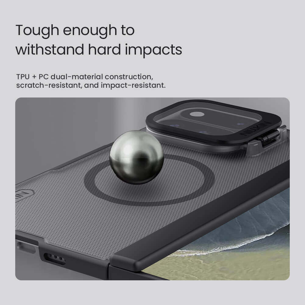 Nillkin Super Frosted Shield Prop Magnetic Transparent Lens Guard Edition Matte cover case for Google Pixel 11 Pro Fold