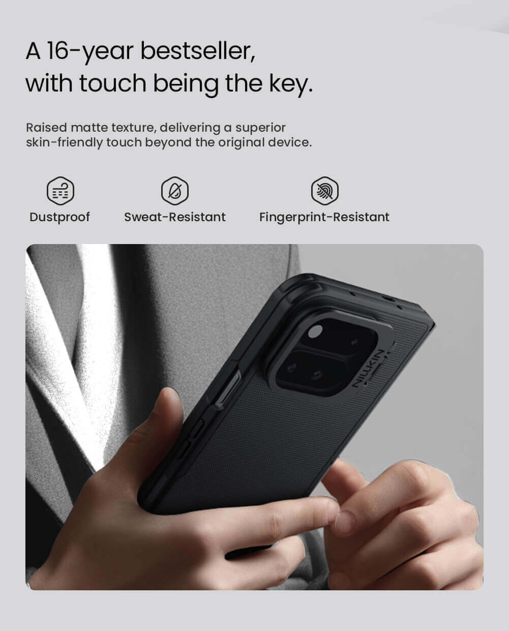 Nillkin Super Frosted Shield Prop Magnetic Transparent Lens Guard Edition Matte cover case for Google Pixel 11 Pro Fold