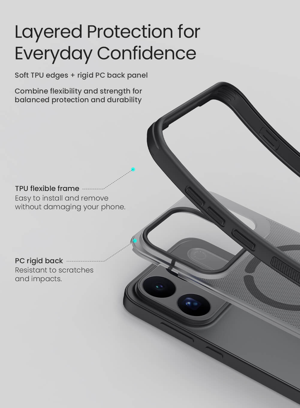 Nillkin Super Frosted Shield Pro Magnetic Matte cover case for Oppo Find X10